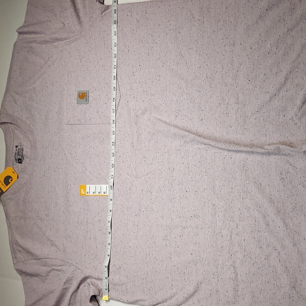 'Carhartt' Men's Loose Fit Heavyweight Pocket T-Shirt - Crepe Snow Heather NWT - Picture 2 of 7